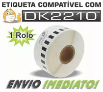 1 Rolo Dk 2210 Etiqueta Compatível Dk2210 + Envio Imediato