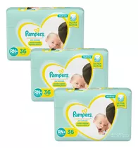 3 Packs Pampers Premium Care Rn + X 36 Unid.