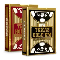 Par De Baralho Copag Texas Holdem 100% Plástico Poker C/ Nfe