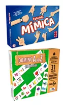 Jogo Domino De A A Z Feito Em Madeira + Fazendo Mimicas 