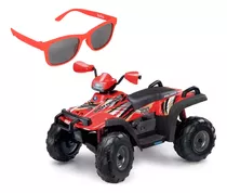 Quadriciclo Polaris Sportsman Peg-pérego Com Óculos De Sol