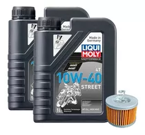 Aceite Liqui Moly 10w40 Semi Sintético 2l + Filtro Yamaha Fz