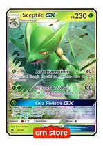 Carta Pokémon Sceptile Gx Trovões Perdidos