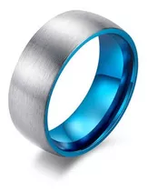 Anillo Elegancia Azul, Acero