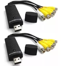 Pack X2 Tarjeta Capturadora Usb Dvr 4 Canales Seguridad Cctv