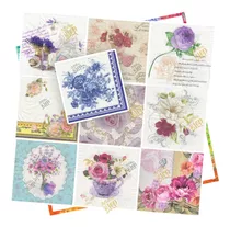 Pack Servilletas Decoupage Surtidas Flores Vintage Deco Arte