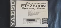 Manual Yaesu Ft-2500 