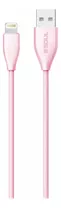 Cable Datos Marca Soul Soft 2 Metros Rosa Para iPhone