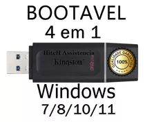 Pendrive Bootavel Kingston W7 W10 Ou W11 Formatação Pc/note