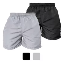 Kit 2 Short Masculino Piscina Tactel Corrida Praia Revenda