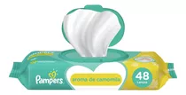 Lenço Umedecido Camomila Suave Pampers Pacote 48 Unidades