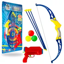 Brinquedo Arco Flecha Infantil Porta Bolsa Criança Lançador