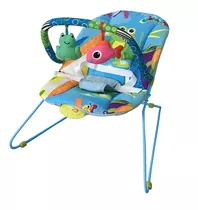 Cadeira De Balanço Para Bebê Baby Style Repouseira Lite Aqua Azul