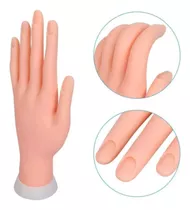Mão Treino Dedo Manicure Unha Gel Acrigel Porcelana Flexível