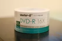 Disco Virgen Dvd-r Master-g De 16x Por 50 Unidades