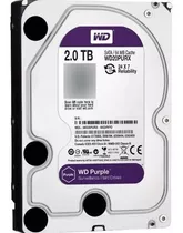 Hd 2tb Sata3 Western Wd Purple Intelbras Cftv Dvr Wd20purx