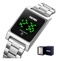 Relojes Impermeables Luminosos Led De Acero Inoxidable Skmei