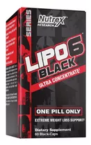  Lipo-6 Ultra Black Quemador De Grasa 60caps Usa Import