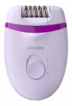 Depiladora Eléctrica Philips Satinelle Essential Bre275/00 Color Blanco Y Morado 100v/240v