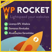 Wp Rocket Full Licença Vitalícia Envio Imediato