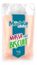 Massa Para Biscuit 1kg-cor Laranja Perolado *profissional