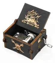 Caja Musical Piratas Del Caribe Tema Davy Jones Madera Negro