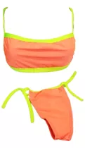 Bikini Top Malla 2 Piezas Less Sexy Fluo Tiras 7-855 Palermo