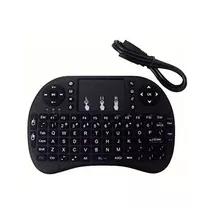 Mini Teclado Wireless Keyboard Com Touchpad Com Led
