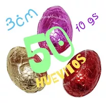 Huevitos De Pascua Mini Chocolate Macizos  3cm 10 Gr.