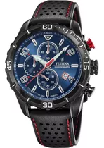 Reloj Festina F20519/2 Negro Hombre Color De La Correa Acero