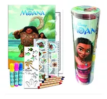 Livro Disney - Tubo Historias Para Colorir - Moana