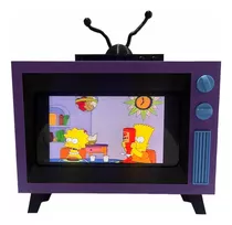 Holder Porta Celular Los Simpsons Tv Televisor 3d