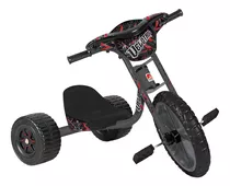 Triciclo Infantil Velotrol Preto Regulável Bandeirante 234