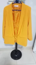 Yagmour Blazer Amarillo Mujer Talle 48