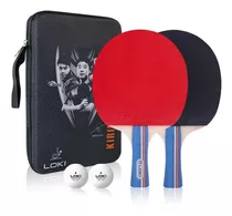 Set 2 Paletas De Ping Pong Loki K3000 Nivel Inicial