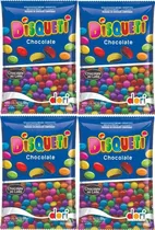 Kit Disqueti Chocolate Ao Leite 500g Com 4 Unidades Dori