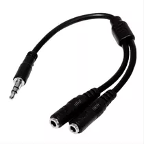 Cable Audio Stereo Macho Plug 3.5mm Á 2 Hembra Plug 3.5mm