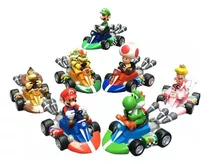 Mario Bros Auto Mario Kart Personajes A Fricción En Caja!