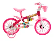 Bicicleta Infantil Aro 12 Cairu Flower Lilly Freio Tambor