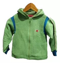 Campera Niña Polar Verde Bordada