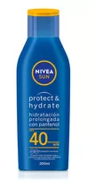 Nivea Protector Solar Loción Fps 40 Protect & Hydrate 200 Ml