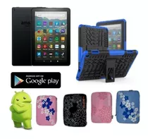 Tablet Amazon Fire Hd 8,combo Con Forro, Estuche Y Servicios