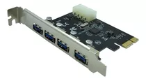 Placa Usb 3.0 Pci-e 4 Portas 5gbps Pci-express Pc Lt-612