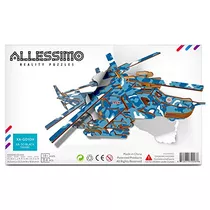 Allessimo - Artisolve 3d Puzzle De Madera Black Shark Assemb