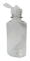 Botella Pet Petaca Transparente 130ml R28, Tapa Flip Top X20
