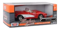 Auto Colección Chevrolet Corvette 1959 Rojo 1:24 - Motor Max