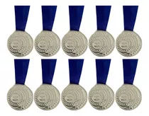 Kit 10 Medalhas Honra Ao Mérito Ouro Prata Bronze 4,3cm Aço