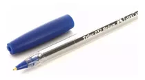 Boligrafo Faber Castell Trilux 1mm 032 Azul Pack X 5 Unid Color Del Exterior Trasparente