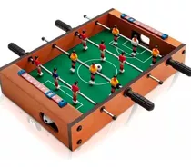 Mesa Pebolim Brinquedo Totó Infantil Mini Jogo De Futebol Cor Da Mesa De Pebolim Verde