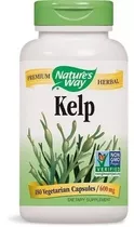 Kelp 600mg Gluten Free Yodo Natural; 180 Capsulas S